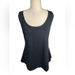Roaman’s Scoop Neck Size L Black Tank Top